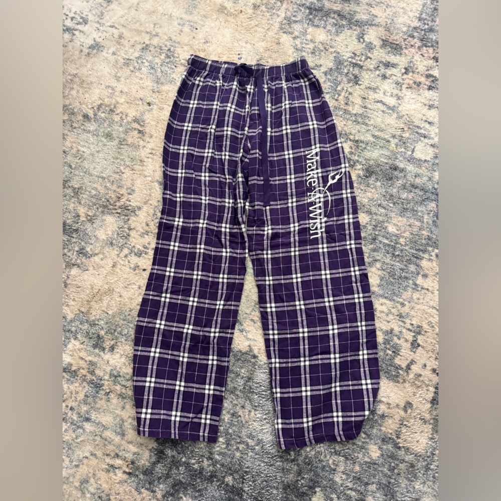 Make-A-Wish plaid pajama pants